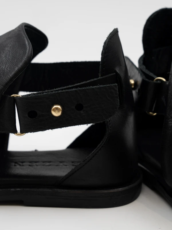 SOFT DERİ SANDALET SİYAH