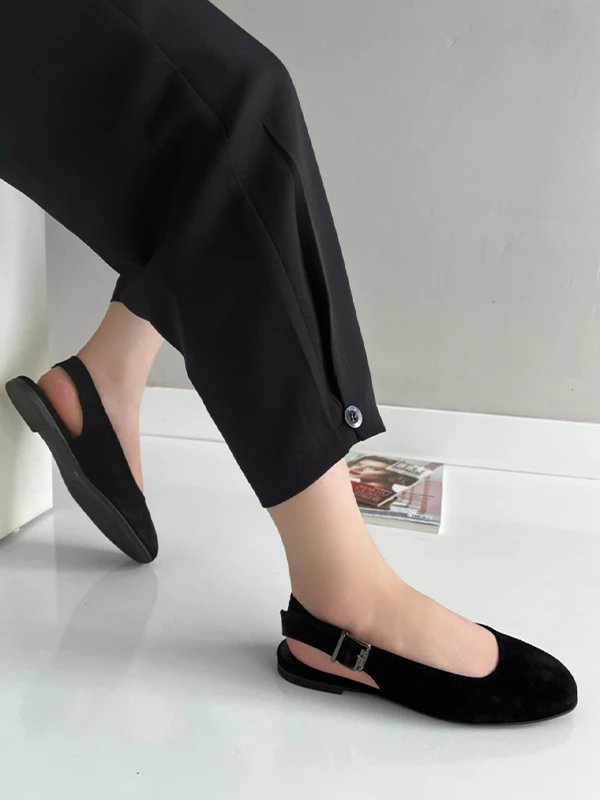 SÜET DERİ BABET SİYAH