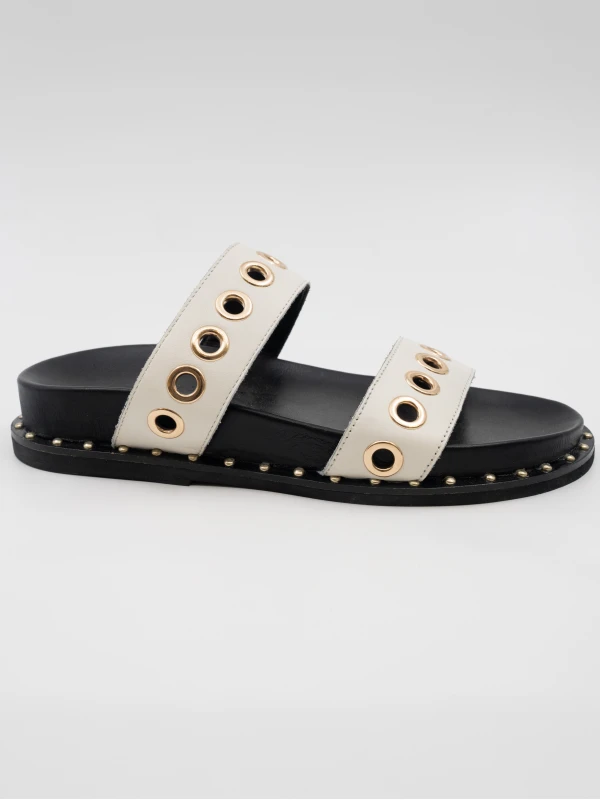 TROK DETAYLI DERİ TERLİK KREM