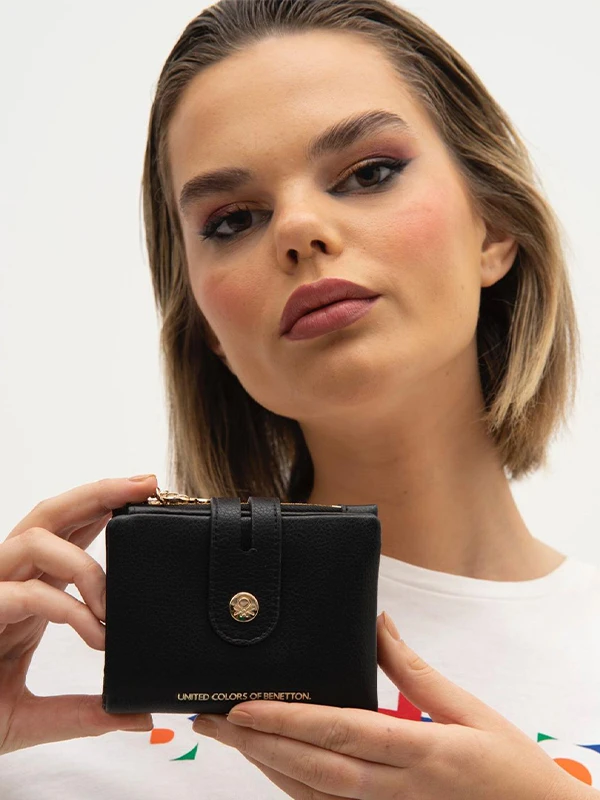 United Colors Of Benetton Kadın Cüzdan BNT1242 SİYAH