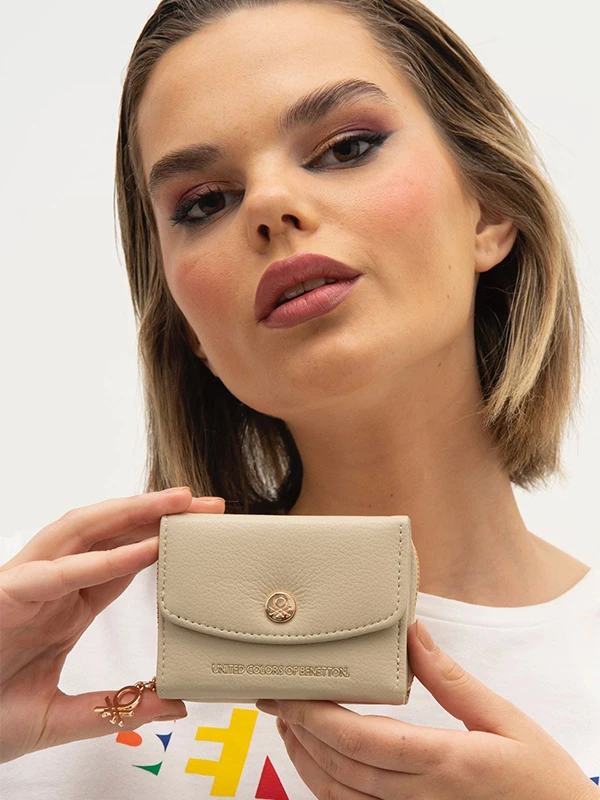 United Colors Of Benetton Kadın Cüzdan BNT1245 KUM