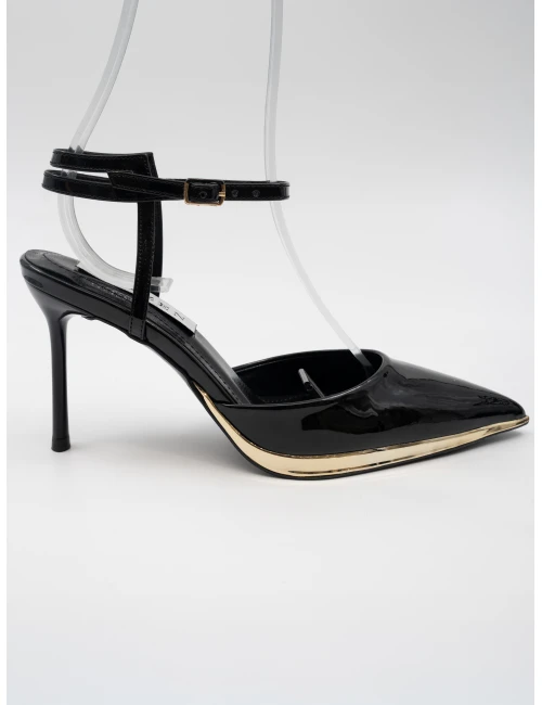 GOLD DETAYLI RUGAN TOPUKLU SİYAH