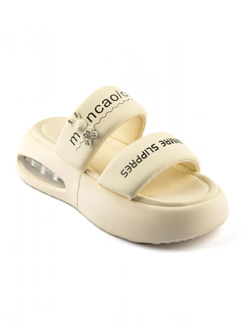 KALIN TABANLI TERLİK BEJ