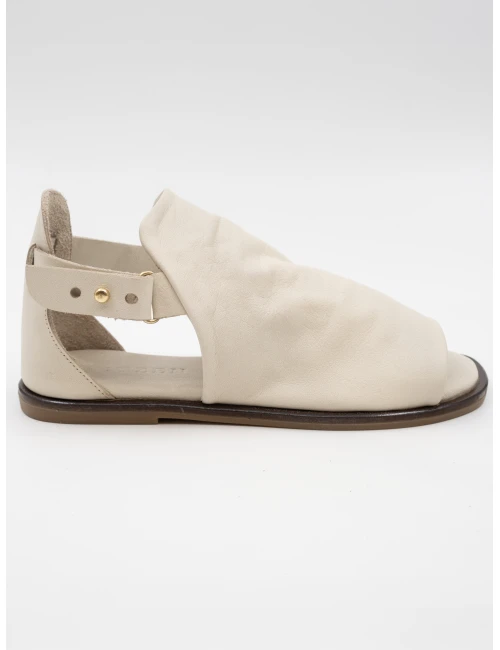 SOFT DERİ SANDALET KREM