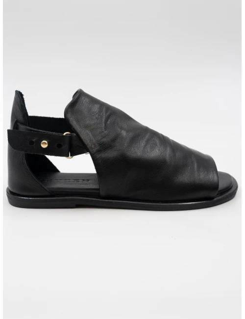 SOFT DERİ SANDALET SİYAH