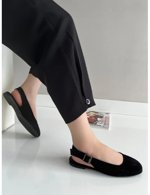 SÜET DERİ BABET SİYAH