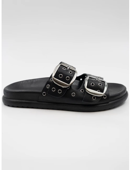 TROKLU DERİ TERLİK SİYAH