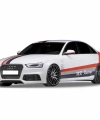Audi A4 B8 2008 - 2012 RS4 Yan Marşpiyel Seti BOYALI
