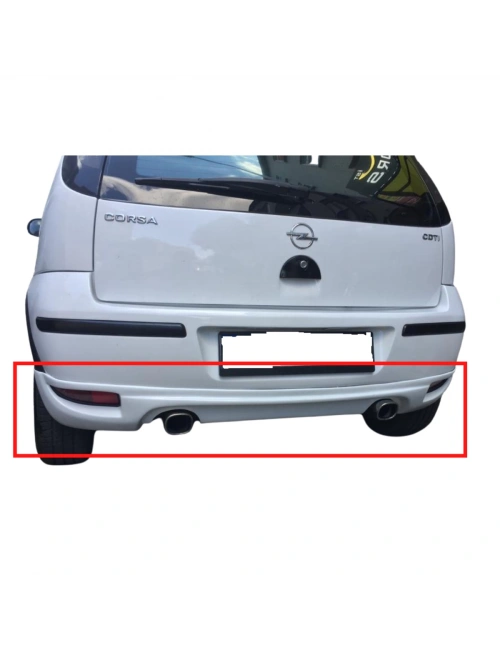 Corsa C Makyajlı Kasa Arka Tampon Eki BOYALI