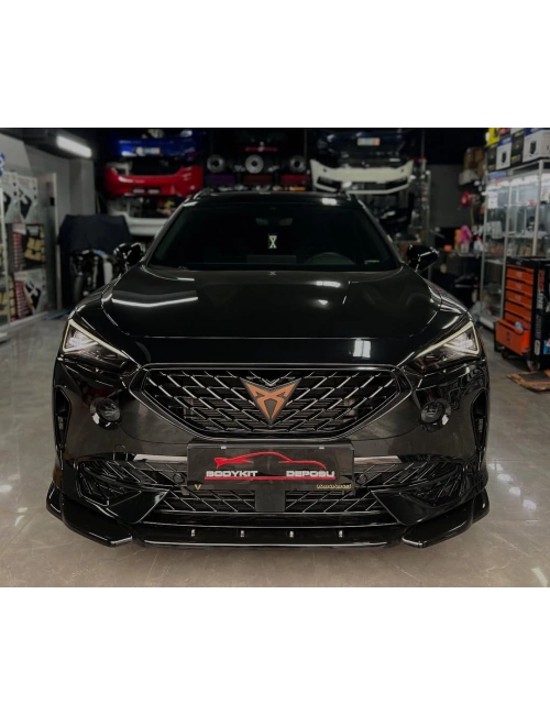 CUPRA FORMENTOR MK1 2021-2024 ÖN TAMPON LİPİ (( PARLAK SİYAH ))