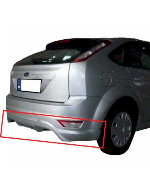 Focus 2 HB Makyajlı Kasa Arka Tampon Eki BOYALI