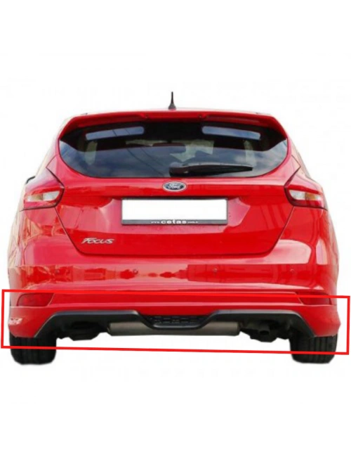 Focus 3.5 Makyajlı Kasa Arka Tampon Eki BOYALI