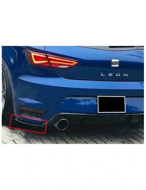 SEAT LEON MK3 2014-2017 AERO TAMPON FLAPLARI PARLAK SİYAH