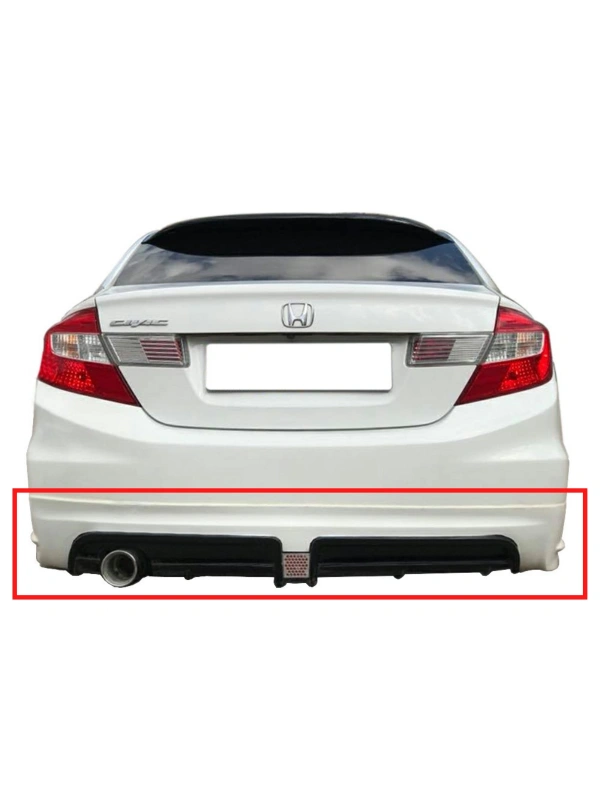 Civic FD6 RR Arka Tampon Eki BOYALI (Soldan Egzoz Çıkışlı)