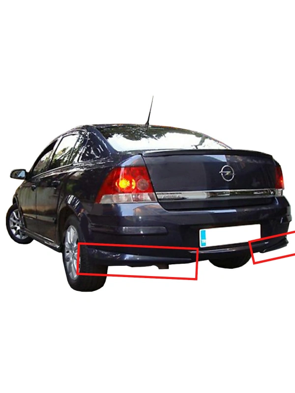 Astra H Sedan Arka Tampon Altı Flaplar BOYALI