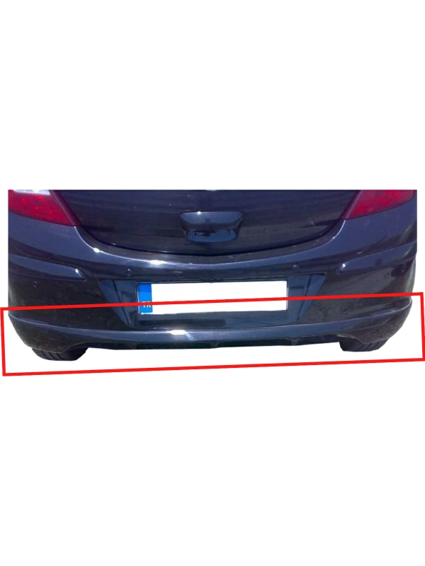 Corsa D Makyajsız Kasa Arka Tampon Eki BOYALI