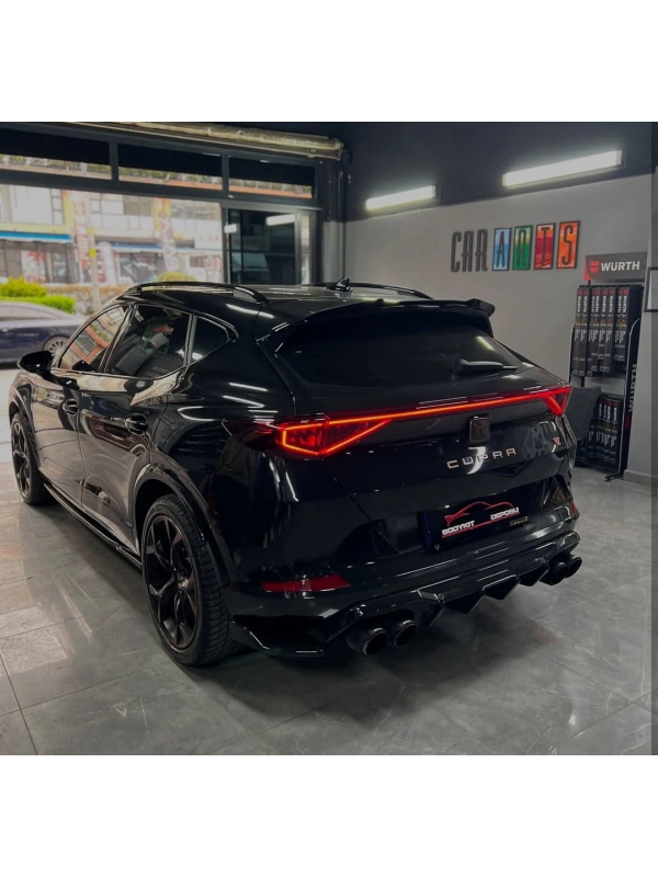 CUPRA FORMENTOR MK1 2021-2024 ARKA TAMPON SAĞ-SOL FLAPLARI (( PARLAK SİYAH ))