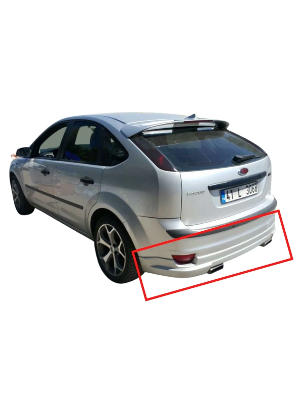 Focus 2 HB Makyajsız Kasa Arka Tampon Eki BOYALI