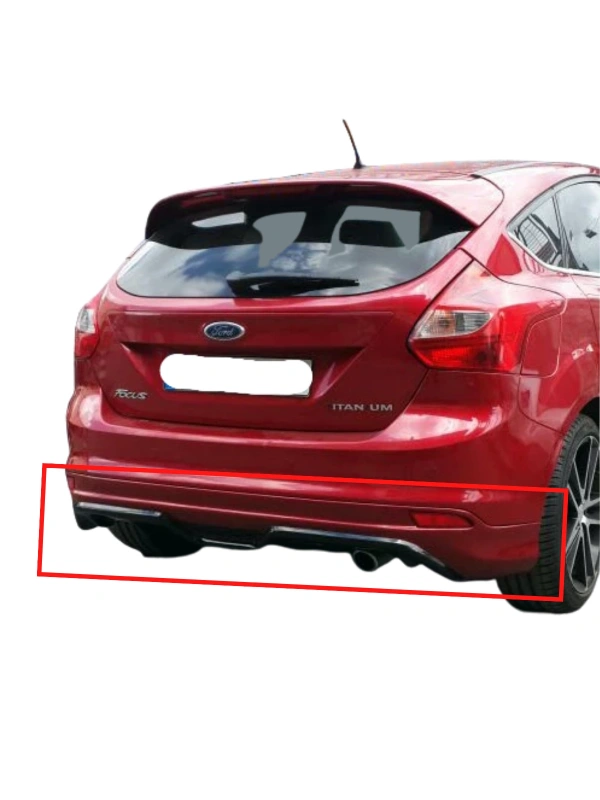 FOCUS 3 HB Makyajsız Kasa Arka Tampon Eki BOYALI