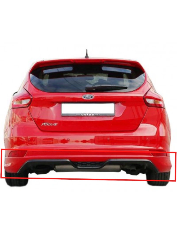 Focus 3.5 Makyajlı Kasa Arka Tampon Eki BOYALI