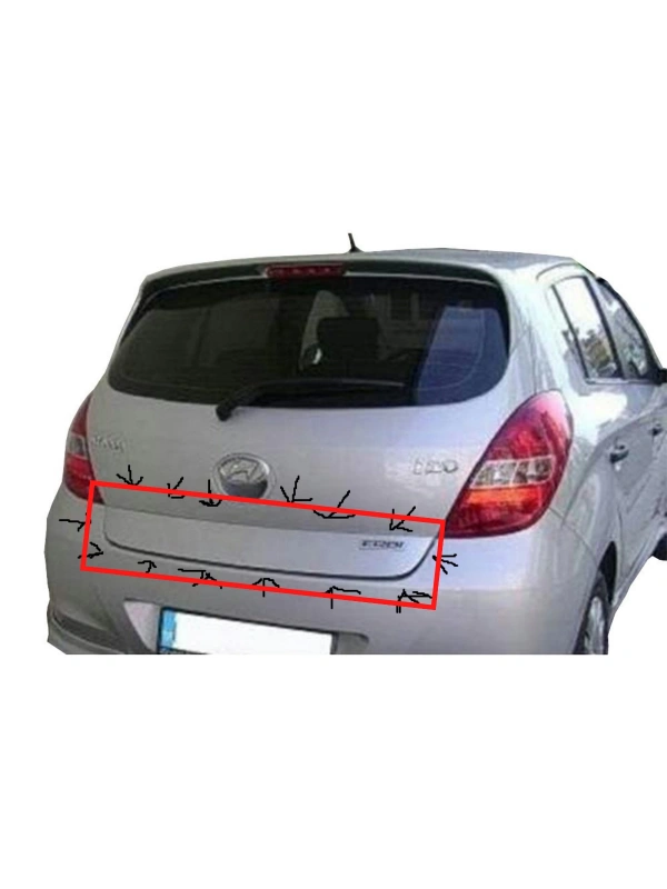 İ20 Eski Kasa Bagaj Atlı Spoiler BOYALI