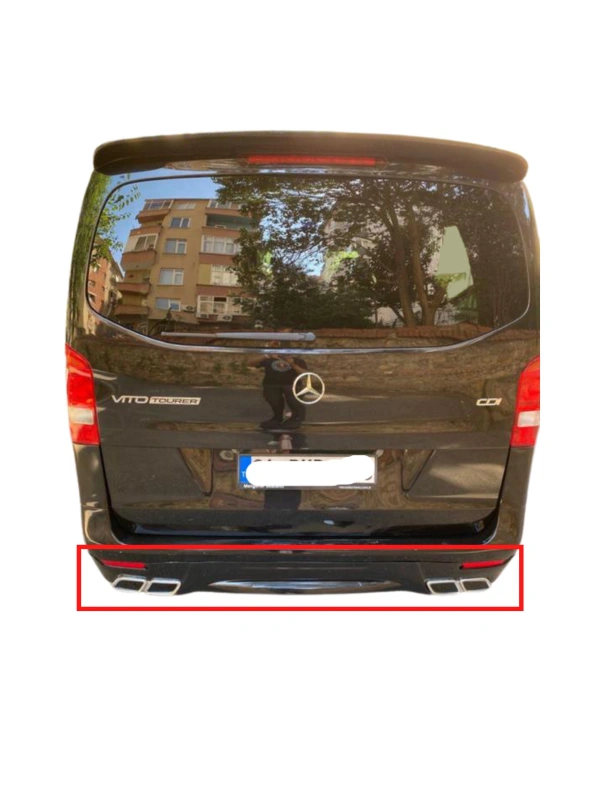 Vito 2015 Üstü AMG Model Arka Tampon Eki BOYALI