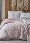 Ranforce %100 Pamuk Çift Kişilik Dört Mevsim Set Fiorita V1 Pembe