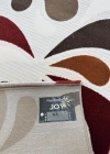 Dinarsu Halı Joy Serisi %100 Akrilik 100 x 200 Beyaz Desenli Halı