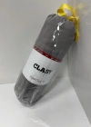 Clasy Ranforce Lastikli Çarşaf Seti Çift Kişilik Gri ÇKLÇ-240 %100 Pamuk