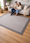 Mess Modern Dekoratif Yumuşak Dokulu Sisal Halı 3933 Gri Antrasit
