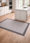 Mess Modern Dekoratif Yumuşak Dokulu Sisal Halı 3939 Antrasit Siyah