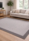 Mess Modern Dekoratif Yumuşak Dokulu Sisal Halı 3939 Antrasit Siyah