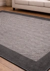 Mess Modern Dekoratif Yumuşak Dokulu Sisal Halı 3939 Gri Antrasit