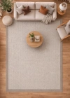 Mess Modern Dekoratif Yumuşak Dokulu Sisal Halı 3939 Krem Vizon