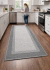 Mess Modern Dekoratif Yumuşak Dokulu Sisal Halı 3945 Gri Antrasit