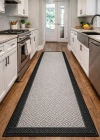 Mess Modern Dekoratif Yumuşak Dokulu Sisal Halı 3946 Antrasit Siyah