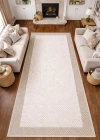 Mess Modern Dekoratif Yumuşak Dokulu Sisal Halı 3946 Krem Vizon