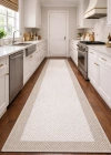Mess Modern Dekoratif Yumuşak Dokulu Sisal Halı 3946 Krem Vizon