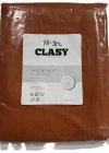 Clasy Ranforce %100 Pamuk 2 Adet Yastık Kılıfı Düz Desenli Kiremit