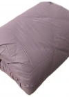 Clasy %100 Pamuk Ranforce Tek kişilik Çift Taraflı Yorgan Mor-Siyah Düz Desen