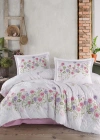 Clasy Ranforce %100 Pamuk Çift Kişilik Dört Mevsim Set Helenka V1 Pembe