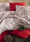 Clasy Ranforce %100 Pamuk Çift Kişilik Nevresim Takımı Navas V1 Kırmızı