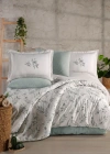Clasy Ranforce %100 Pamuk Nevresim Takımı Çift Kişilik Bloomera Mint