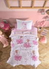 Clasy Ranforce %100 Pamuk Tek Kişilik Dört Mevsim Set Ballerina V1 Pembe