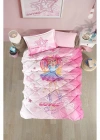 Clasy Ranforce %100 Pamuk Tek Kişilik Yorgan Seti Shine V1 Pembe