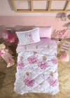 Clasy Ranforce %100 Pamuk Tek Kişilik Yorgan Seti Ballerina V1 Pembe