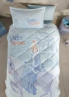 Clasy Ranforce %100 Pamuk Tek Kişilik Yorgan Seti Winter Princess V1 Turkuaz