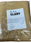 Clasy Ranforce 2 Adet Yastık Kılıfı Düz Renk Hardal
