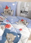 Clasy Ranforce Bebek Uyku Seti Kitty V1 Mavi