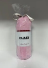 Clasy Ranforce Lastikli Çarşaf Seti Tek Kişilik Düz Pembe